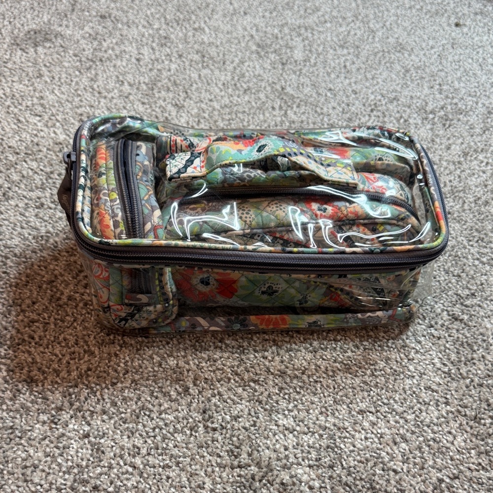 Vera Bradley Gray Cosmetic Bag